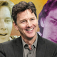 L to R: Andrew McCarthy in Weekend At Bernie's, speaking about his new novel Just Fly Away in New York in March (Photo: Slaven Vlasic/Getty Images), and in Pretty In Pink (Graphic: Nicole Antonuccio)
